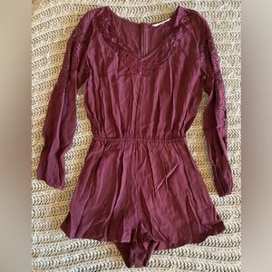 Maroon romper